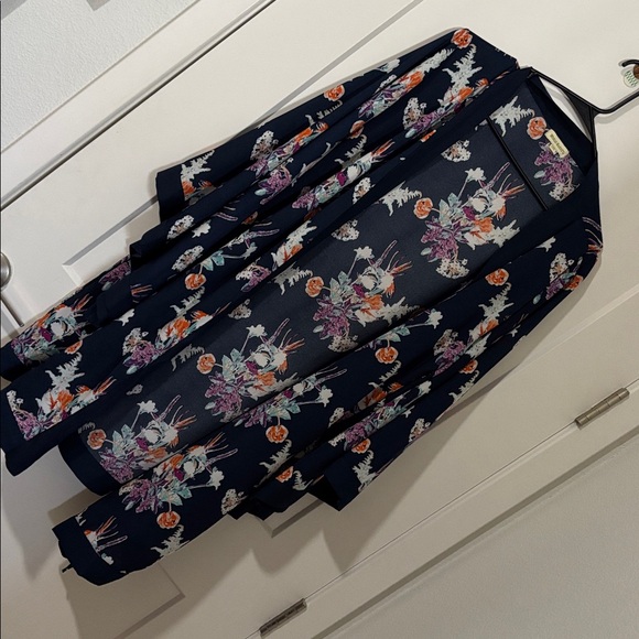 Cost Plus World Market Other - World Market Floral Kimono Robe - Navy